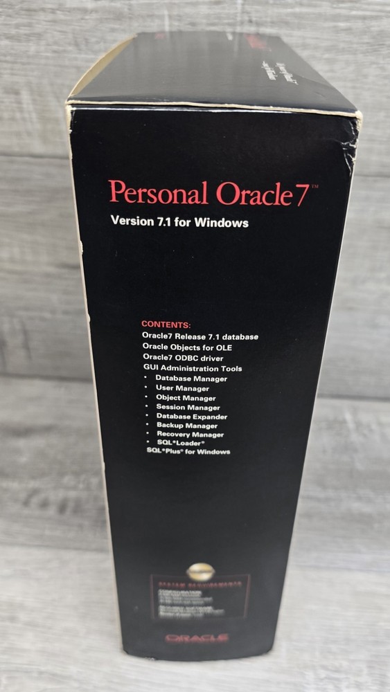 Personal Oracle 7 ~ Version 7.1 Windows Architecture Oracle Workgroup 2000~ New!