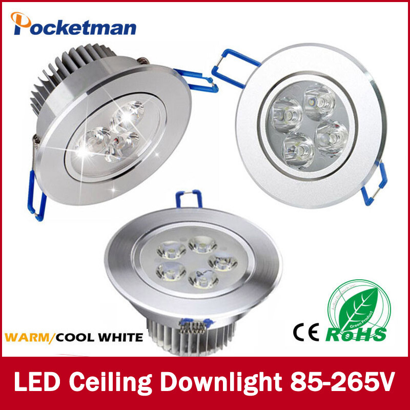 4/10pc 3W/5W LED Downlight Dimmable Spot Panel light Recessed Ceiling Lamp 110V