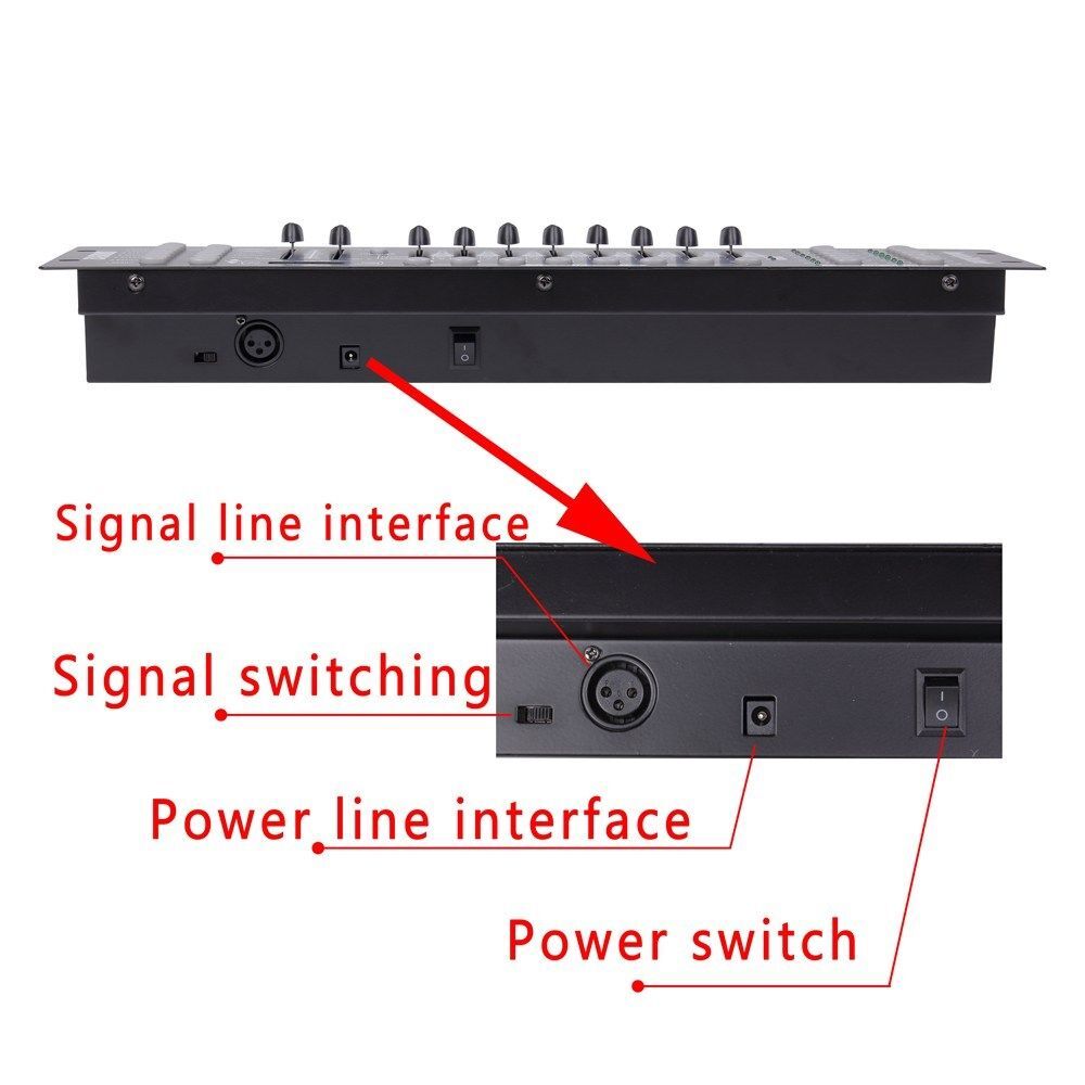 U`KING DMX-512 192 Channels Controller Operator Console For Stage Party Light US