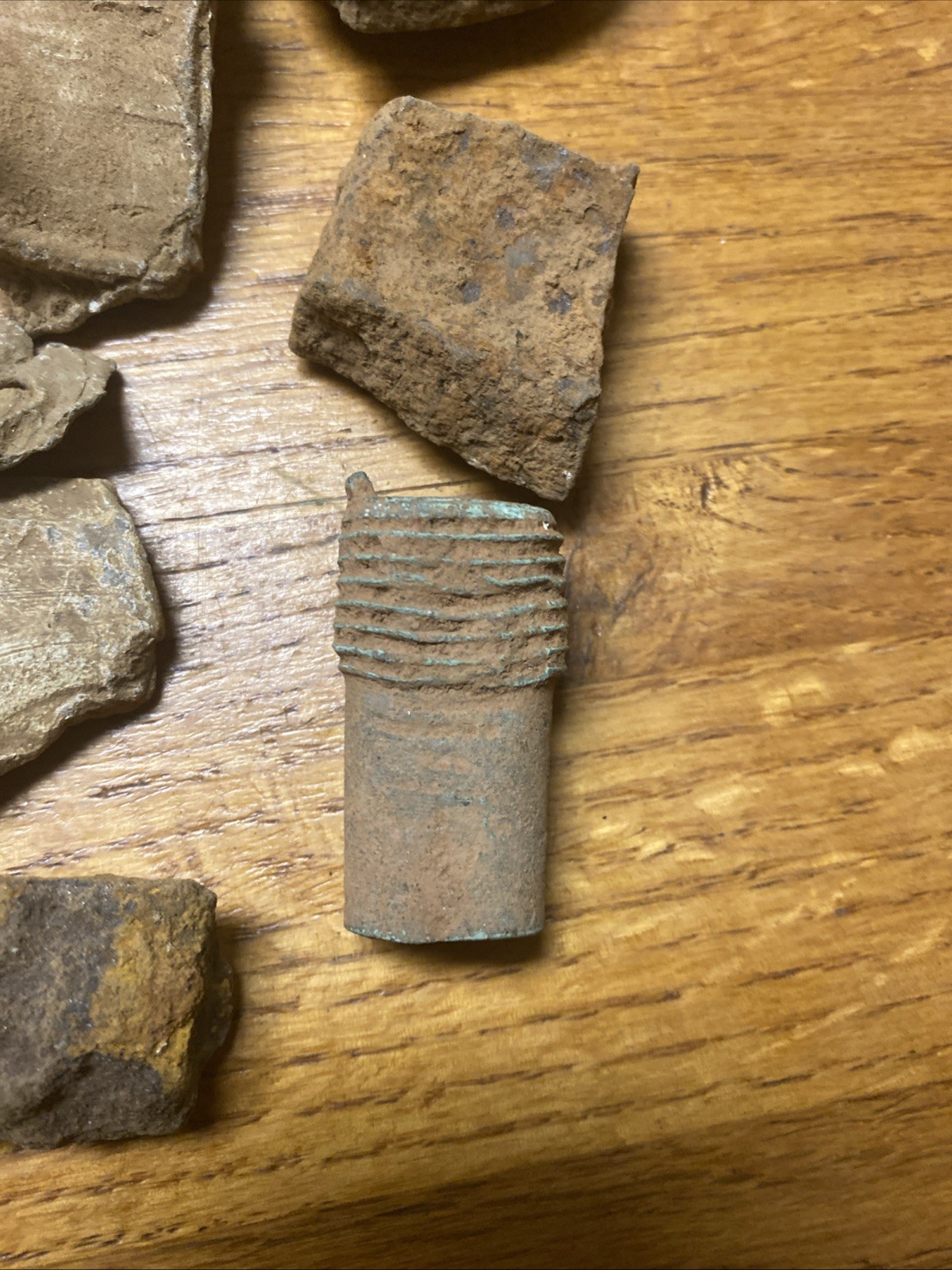 Civil War US Hotchkiss Shell Relics Lead Sabot Pewter Fuse Kennesaw Georgia