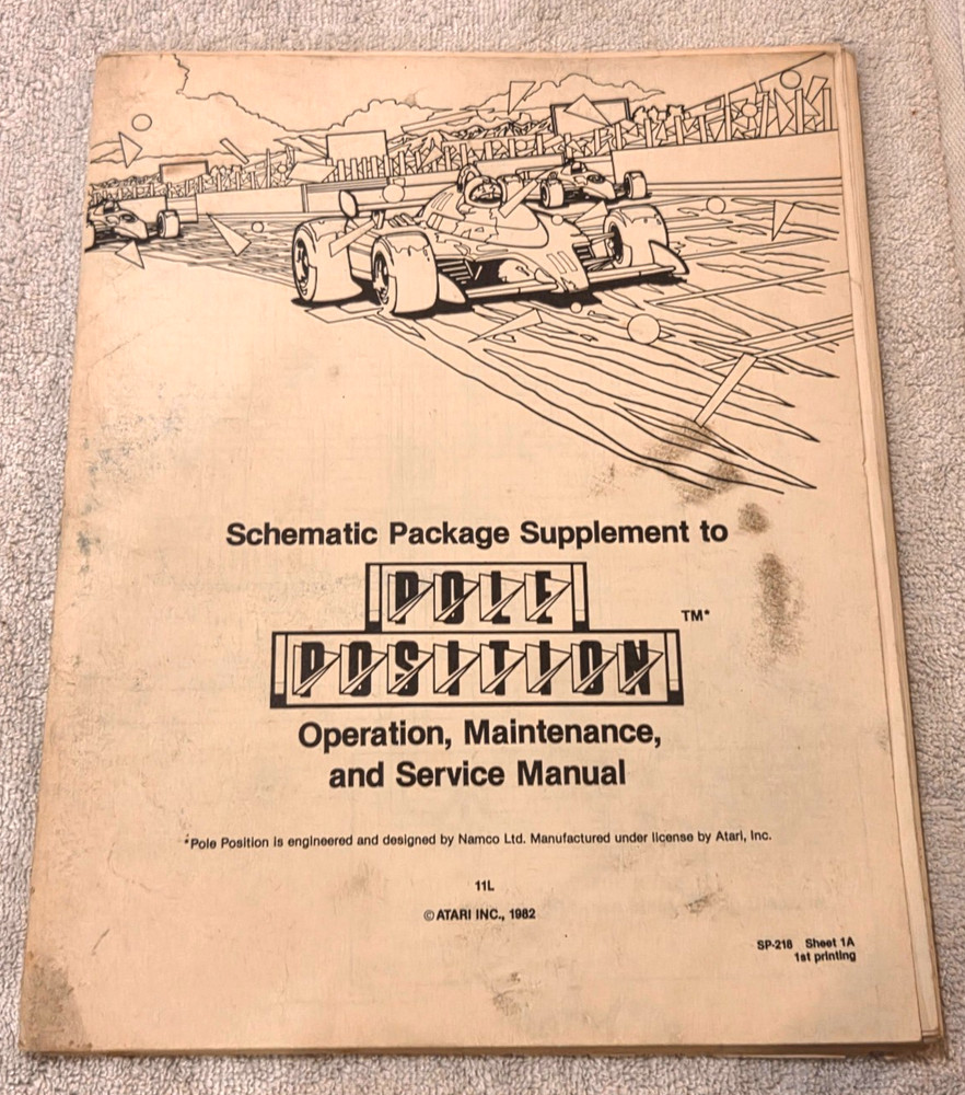 ATARI POLE POSITION SCHEMATIC PACKAGE SUPPLEMENT TO MANUAL 1st Edition 1982