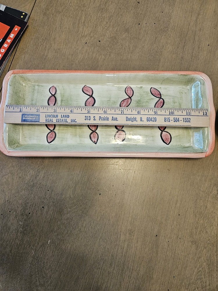 Vallarius Pottery Tray And Pitcher - Whimsical Pattern