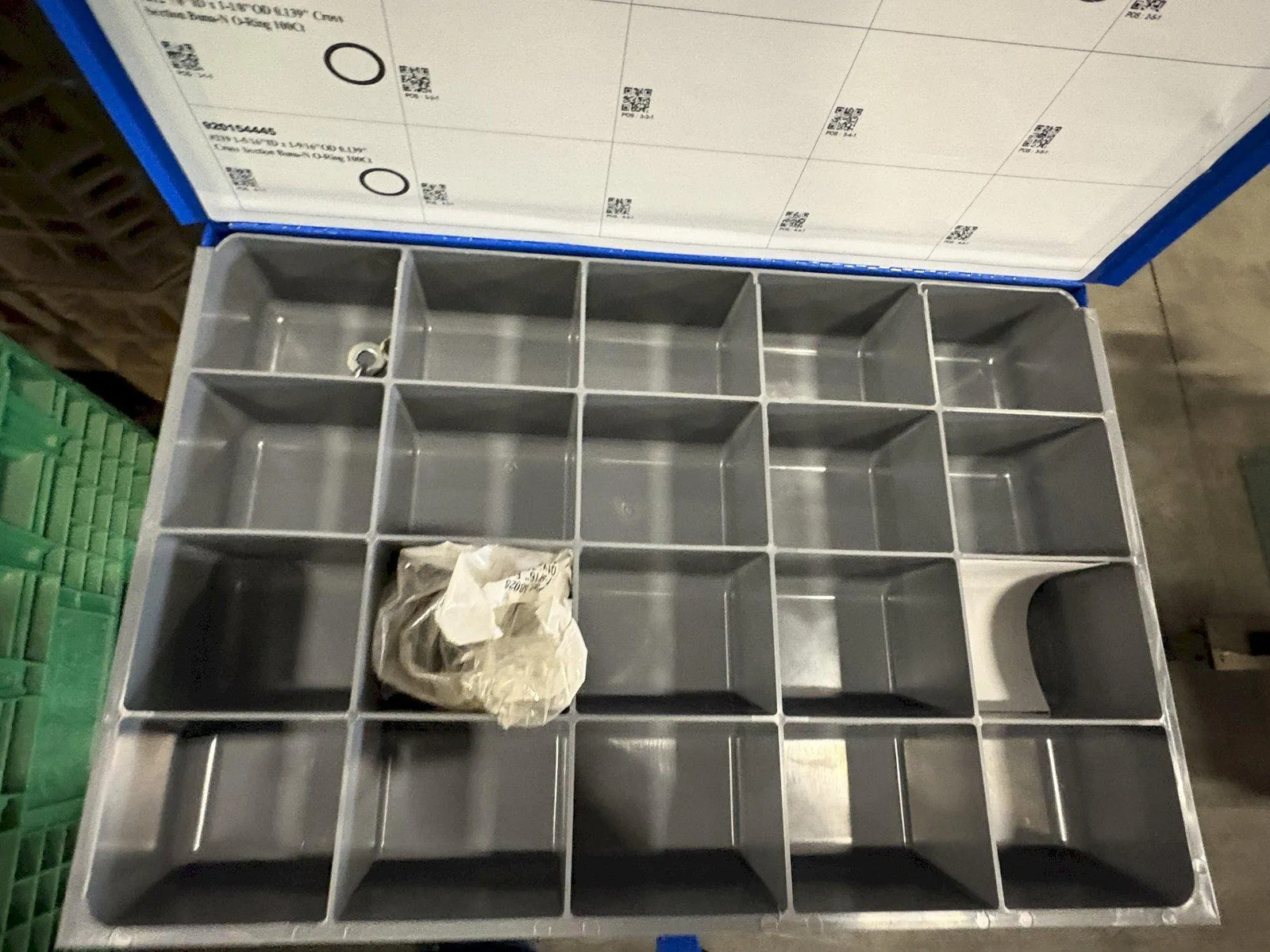 Fastenal 12 Drawer Parts Cabinet w/ Removable Drawers and Content