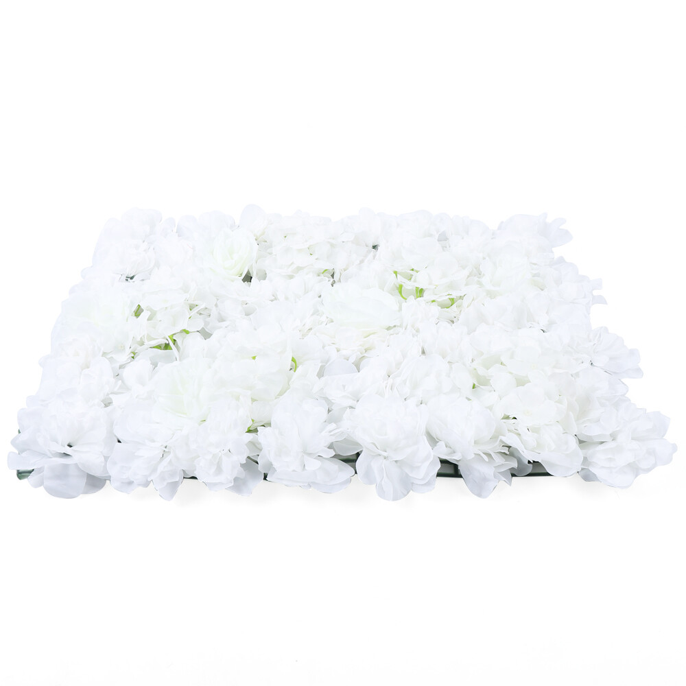 6Pcs Artificial Flower Wall Panel Backdrop Wedding Party Background Venue Decor