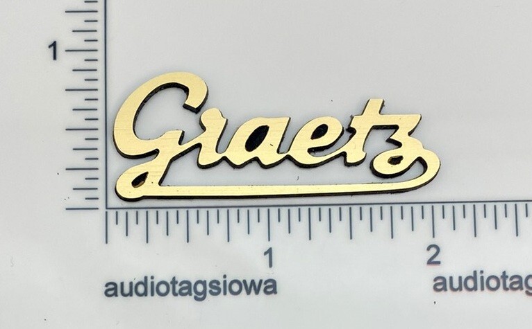 Graetz Grill Badge Custom Made Incised Laminated Plastic