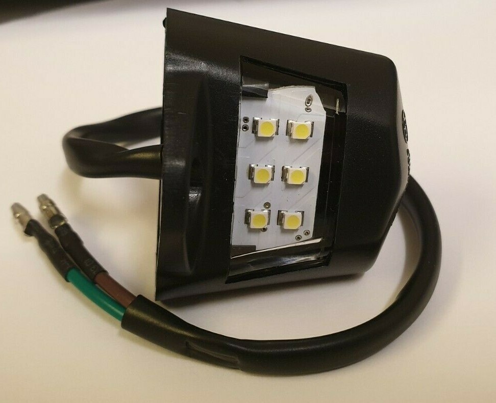 MOTORCYCLE NUMBER PLATE LIGHT NEAT 6X LED E-MARKED