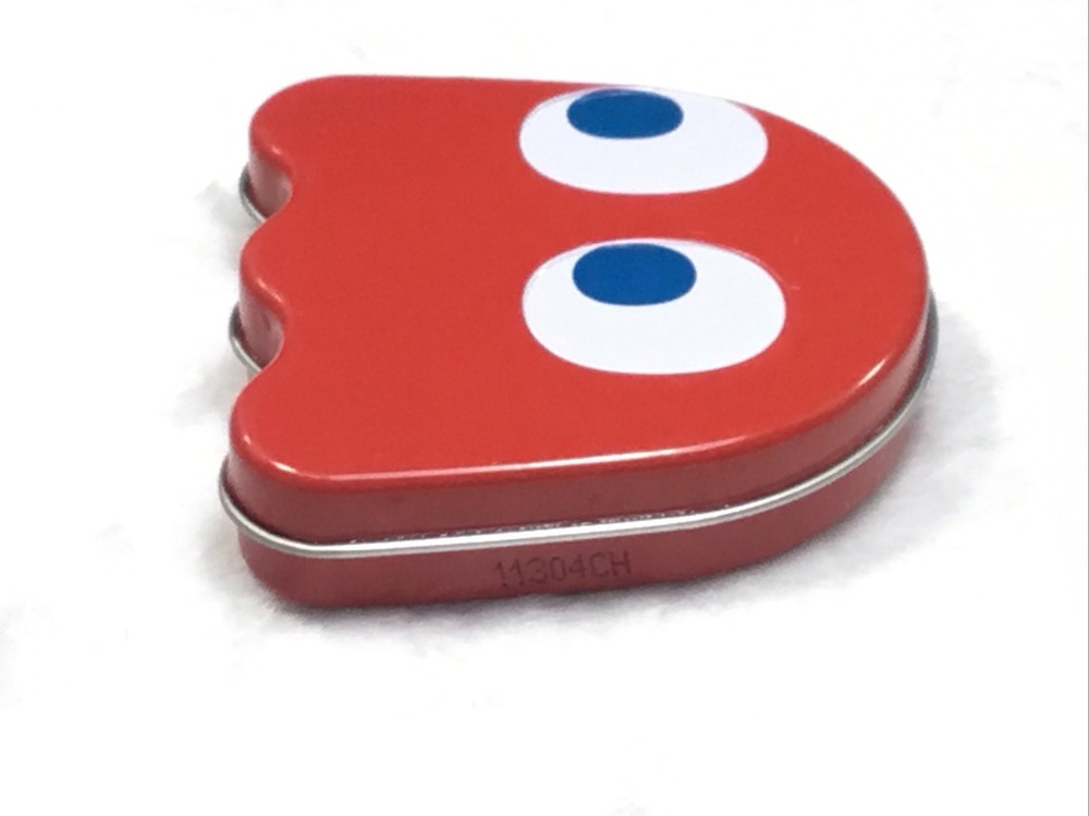 2011 Nampo Pac-Man Empty Red Blinky Candy Tin Container with Lid