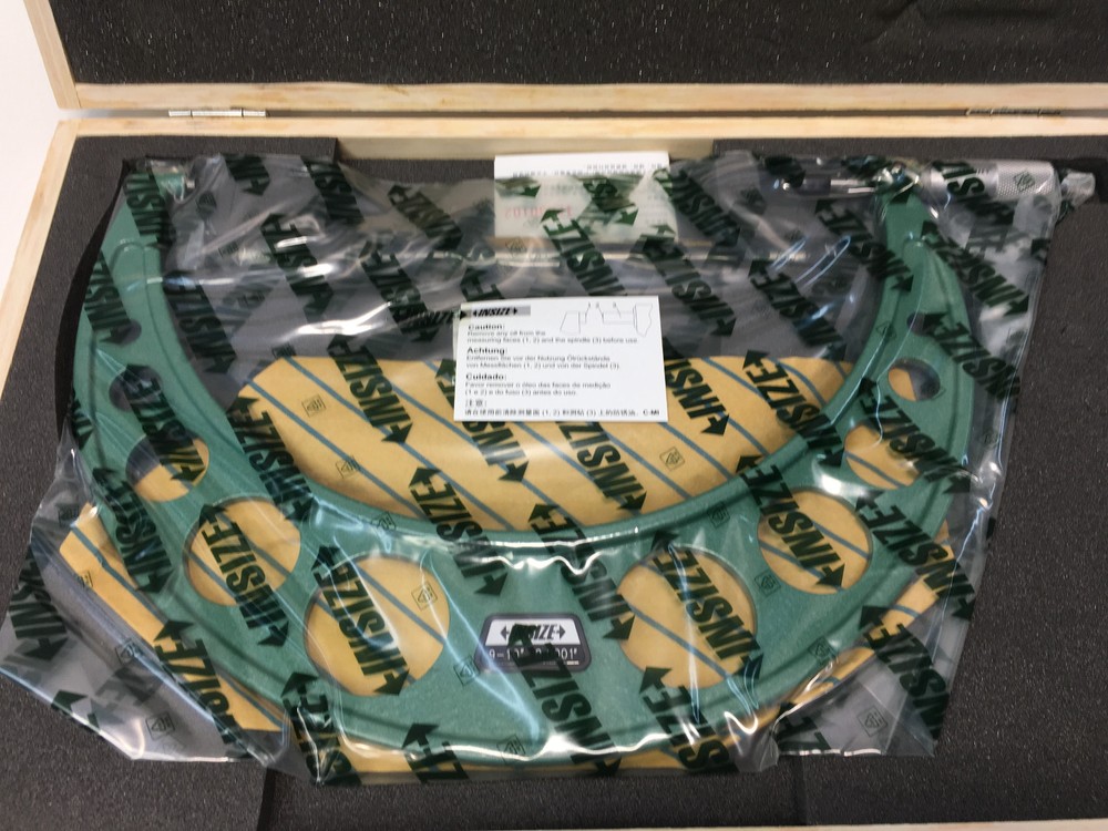 Insize 3203-10A Outside Micrometer 9-10" Range New