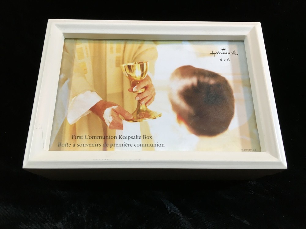 Hallmark First Communion White Keepsake Box