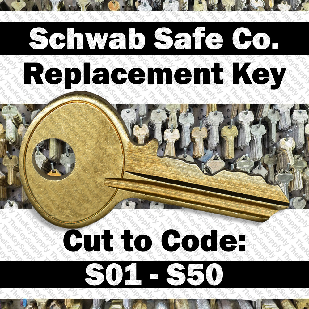 Schwab Sentry Hudson Replacement Key Cut to Code S01 - S50