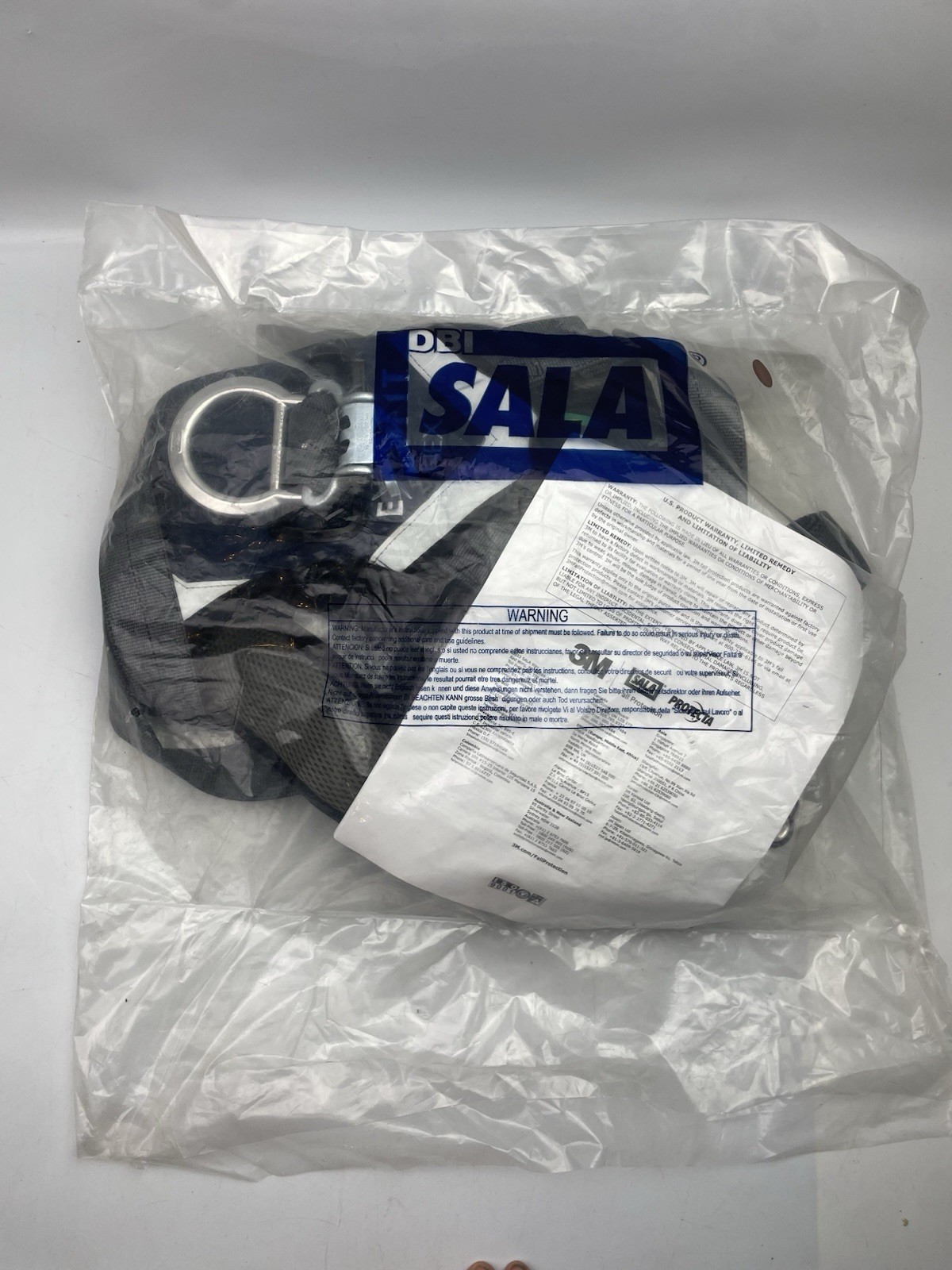 ⭐️ 3M DBI-SALA 1140123 LARGE Full Body Harness Vest Quick-Connect Buckles 420lb