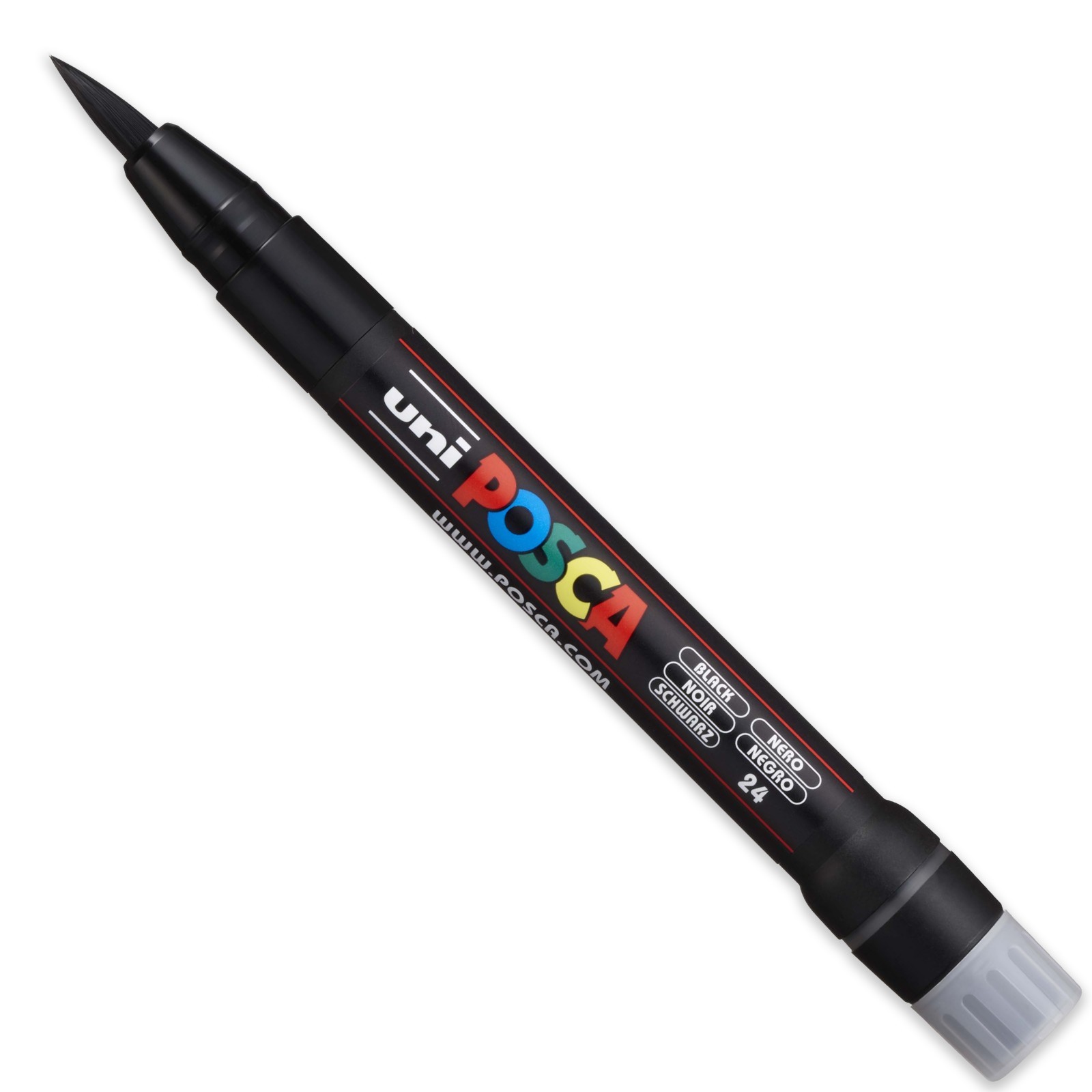 Uni Posca PCF-350 Brush Tipped Paint Marker Pens - PACK of 10 = ALL 10 COLOURS