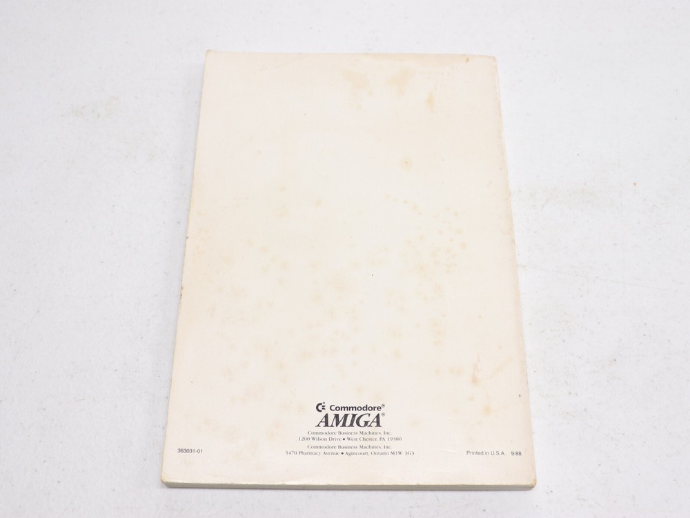 Commodore Amiga Enhancer Software Manual for AmigaDOS Version 1.3