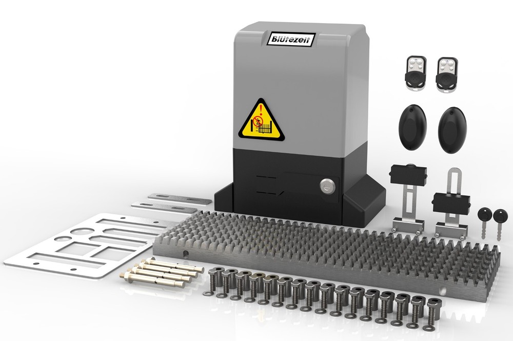Automatic Sliding Gate Opener 5300lb Rack Driven w/ Remote Controls & IR Sensor