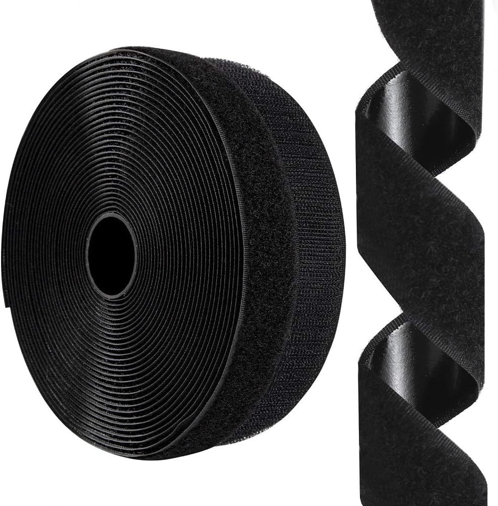 Nylon Self Adhesive Hook and Loop Strips 1 Inch x 26 Feet for Multiple Surfaces