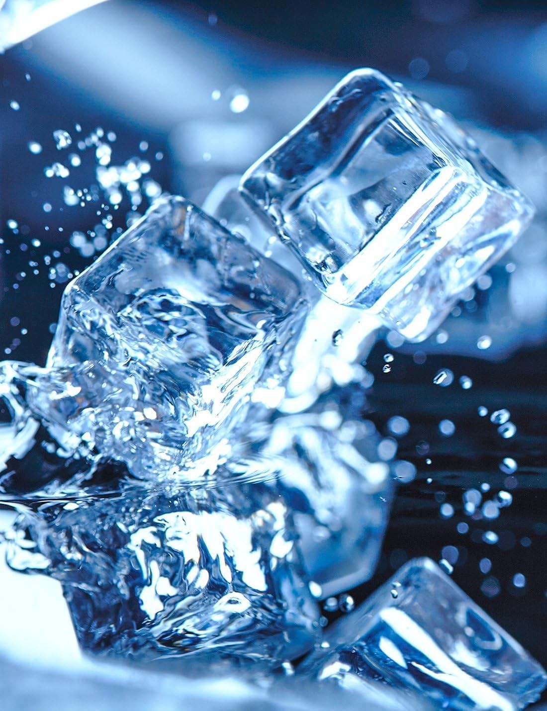 Clear Fake Ice Cubes, 20 PCS 0.8" Plastic Ice Cubes Acrylic Clear Ice Rock