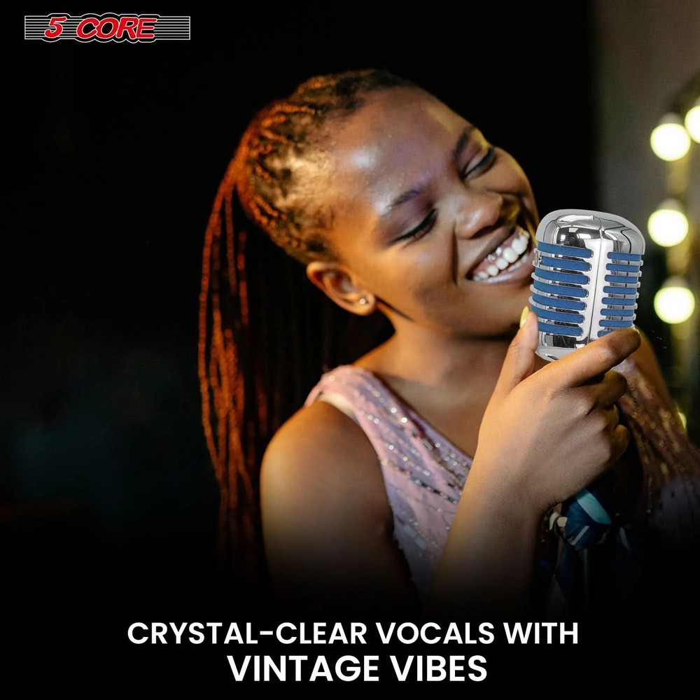 5Core Vintage Microphone Classic Dynamic Professional XLR Studio Retro Style Mic