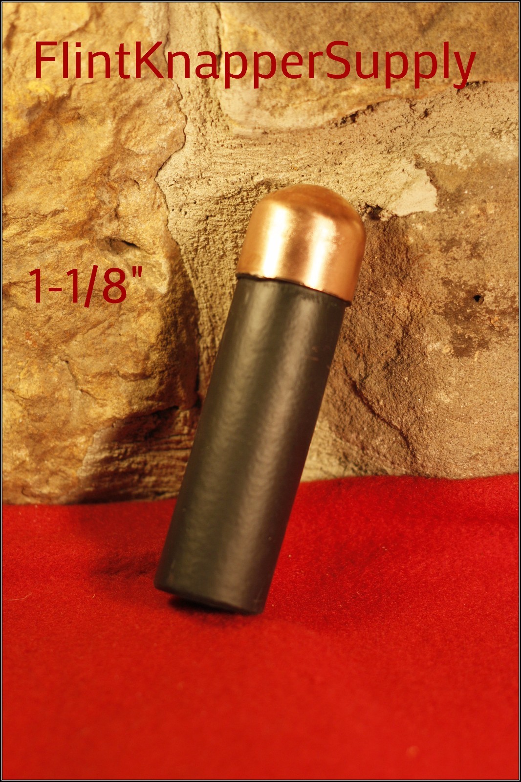 1-1/8" Copper Bopper - Copper Billets, Flint knapping tools, arrowheads