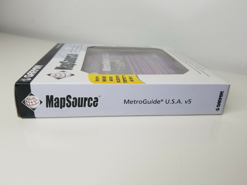 GARMIN USA MetroGuide MAPSOURCE Version 5 (2 DISC CD-ROM Maps)