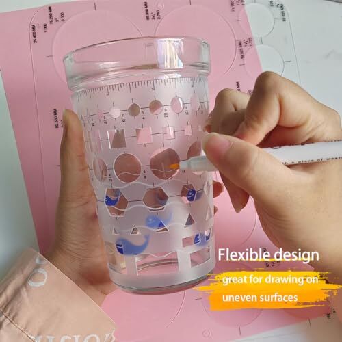 3 Pack Circle Template Round Stencil for Drafting Building Formwork Drawing