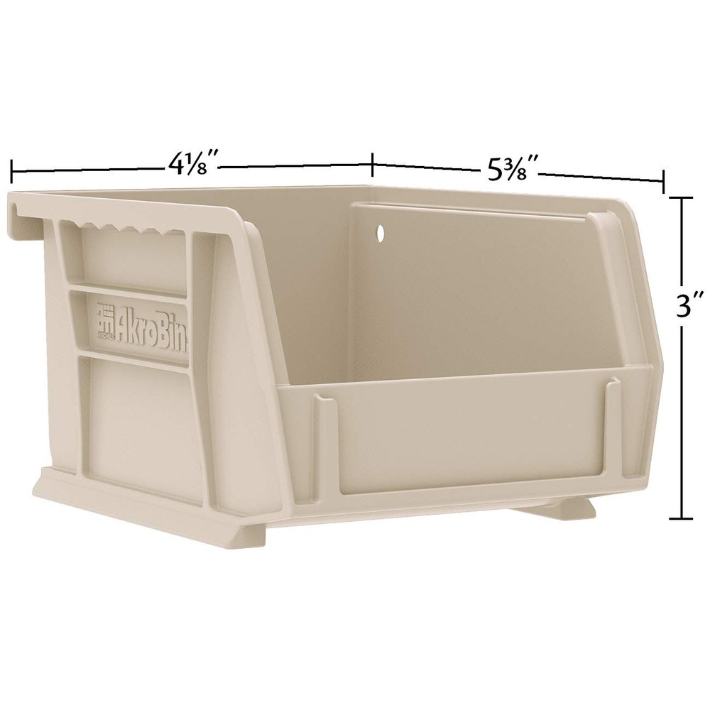 30210 AkroBins Plastic Storage Bins, Space-Saving Stackable Bins for Garage, ...