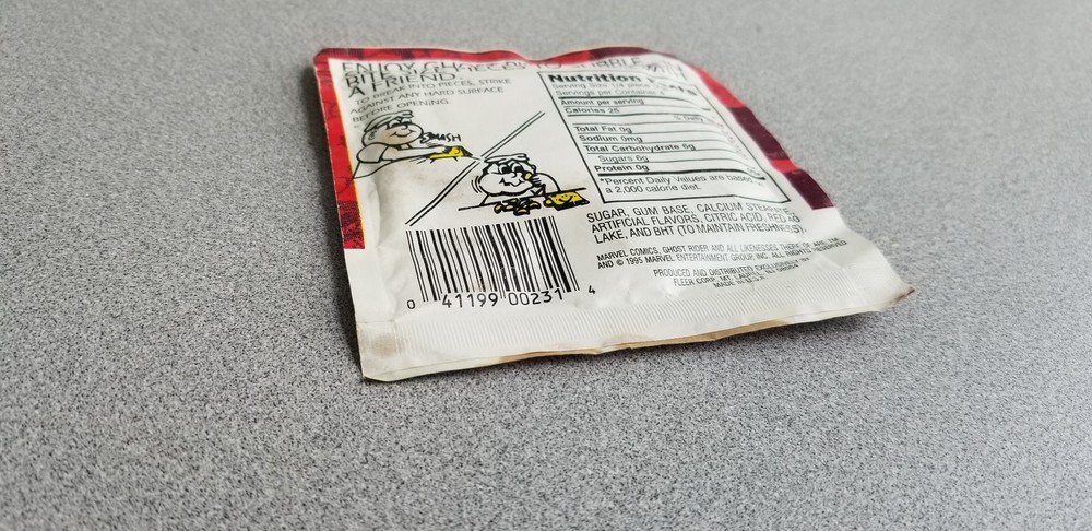 1995 Fleer Marvel Comics Ghost Rider Bubble Gum Pack Sealed Shelf Up5