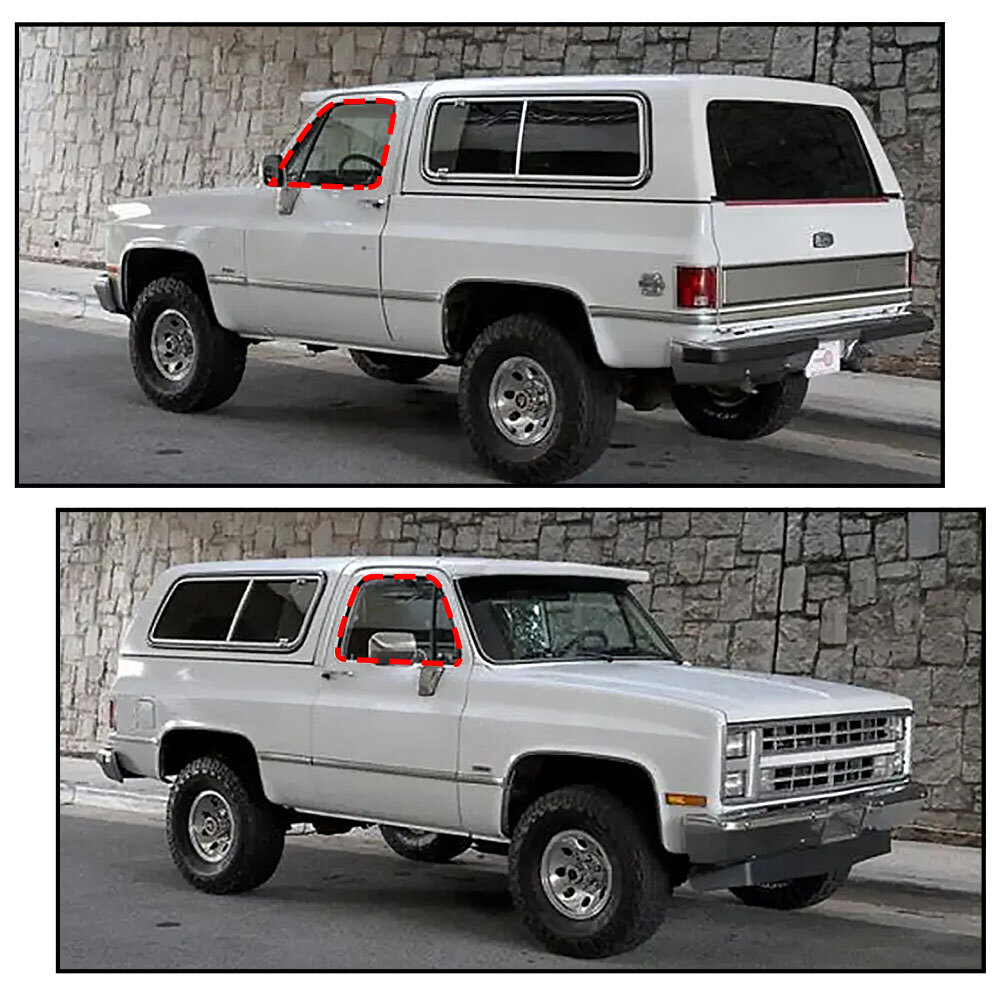 2x Front Door Window Run Channel Weatherstrip Seals For Chevy GMC C/K Pickup