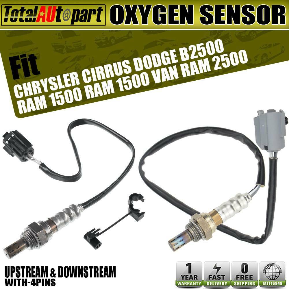 2x Oxygen Sensor for Jeep Cherokee Wrangler Dodge Ram 1996-2000 Up & Downstream