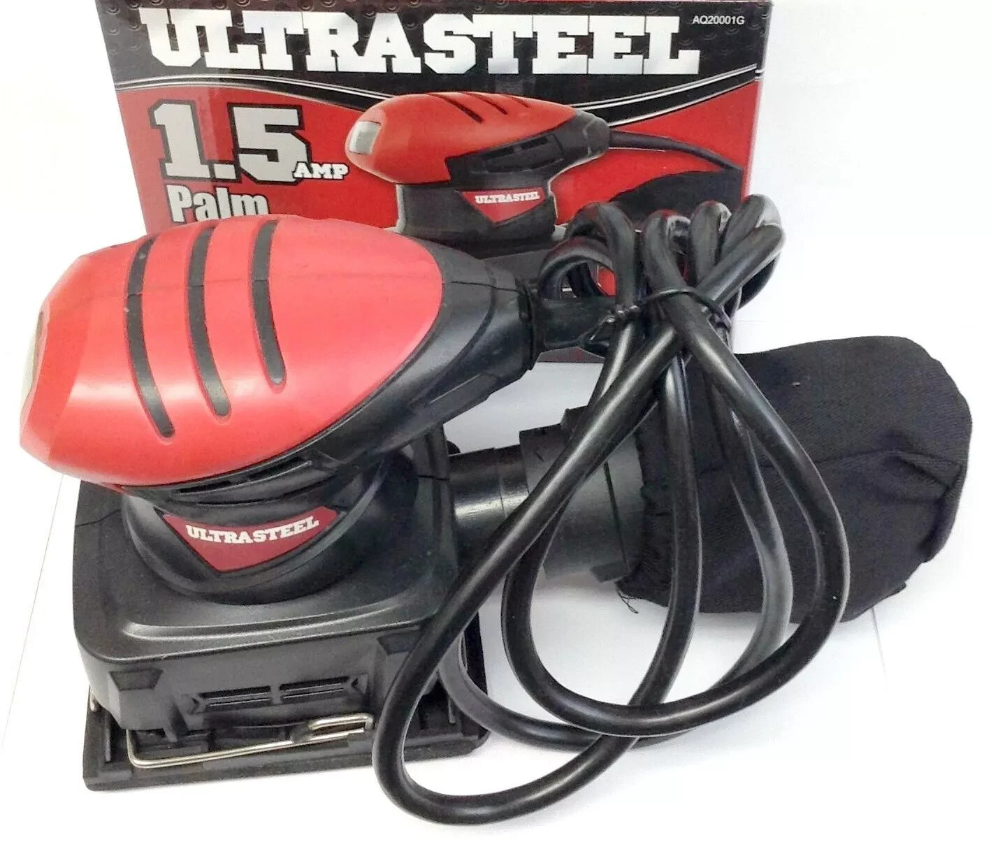 Ultra Steel Wood Finishing Corded Electric Power 1.5 Amp Hand Palm Sander