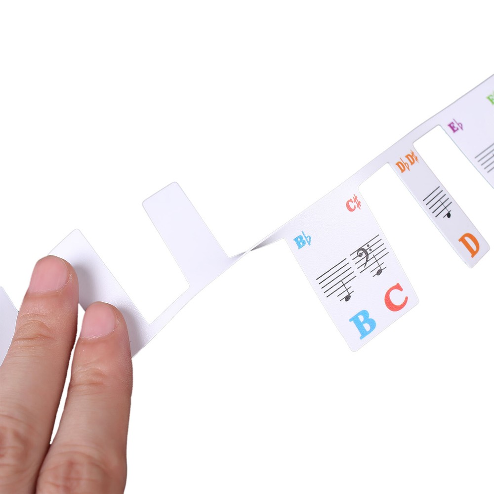 85cm 61 Key Piano Notes Guide for Beginner Removable Piano Keyboard Note Labels