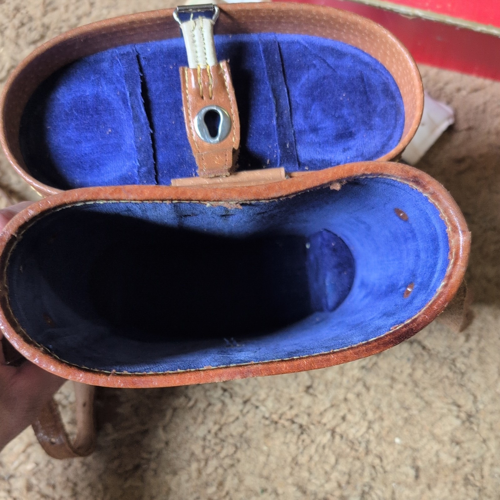 Japan Antique Vintage SKYLINE 7x35 Binoculars Leather Case Original Box extras