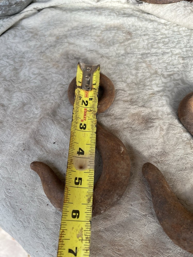 2 Old 6” Long Hooks Good Condition