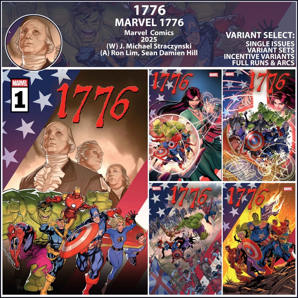 1776 (2025) #1 2 3 4 5 Marvel Comics COVER SELECT