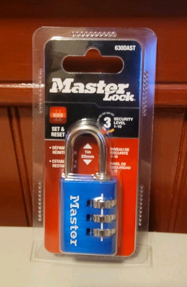 Master Lock Blue Combination 630 DAST - Brand New
