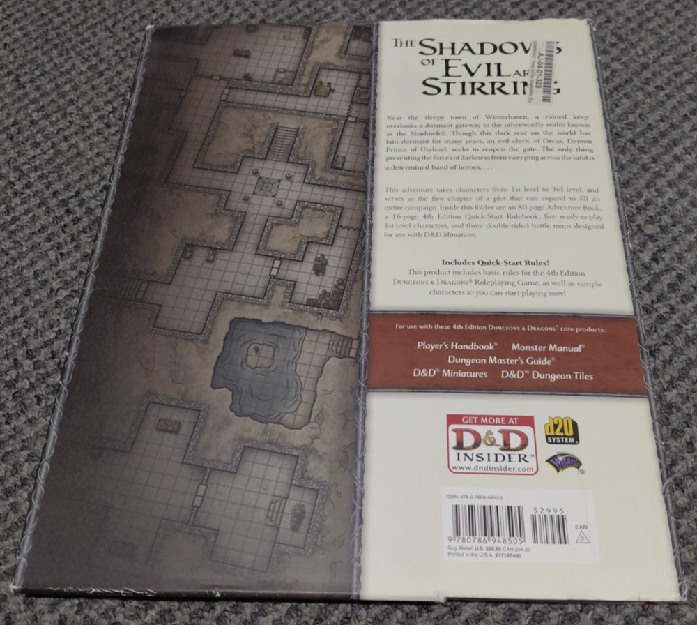 Keep on the Shadowfell H1 - Dungeons & Dragons Roleplaying 4th Edition / 4E