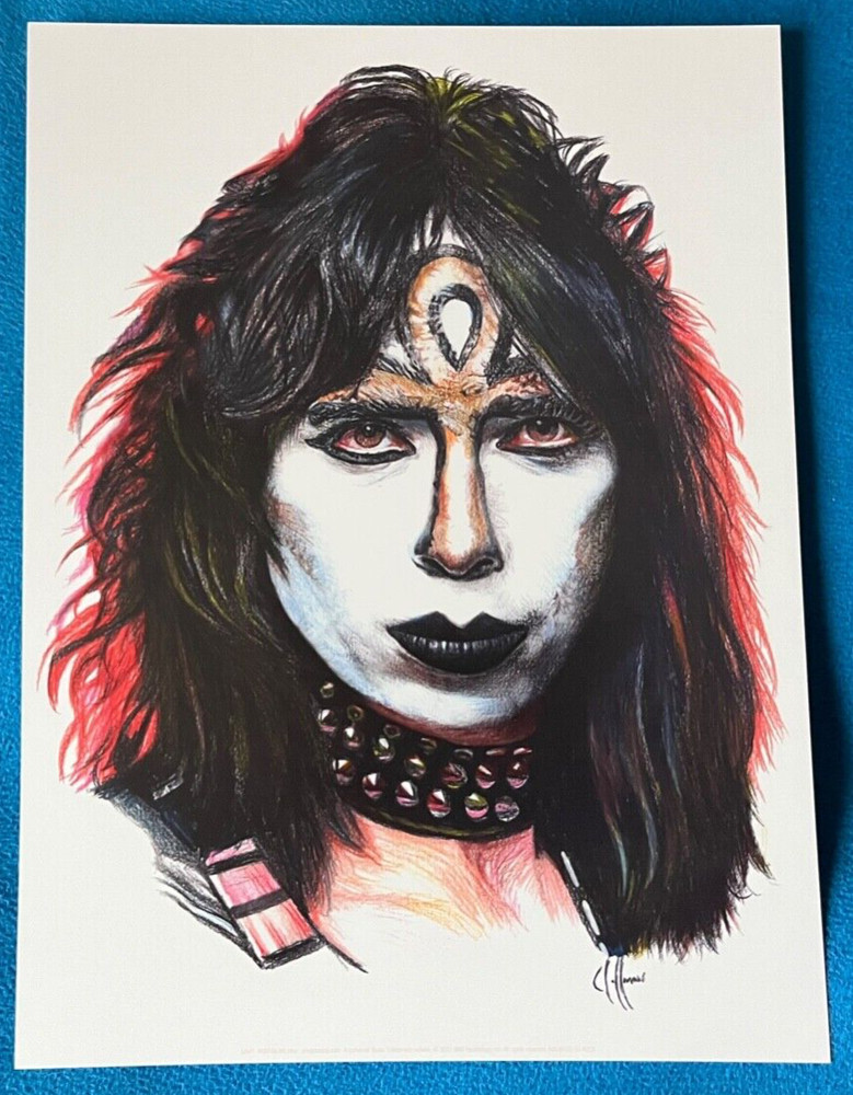 KISS Creatures Of The Night 2022 40th Anniv 9"X12" Illustrations Chris Hoffman