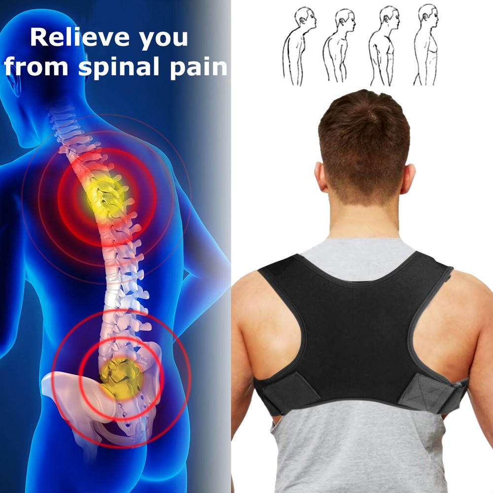 Adjustable Posture Corrector Brace: Gently Pulls Shoulders Back to Relieve Pain