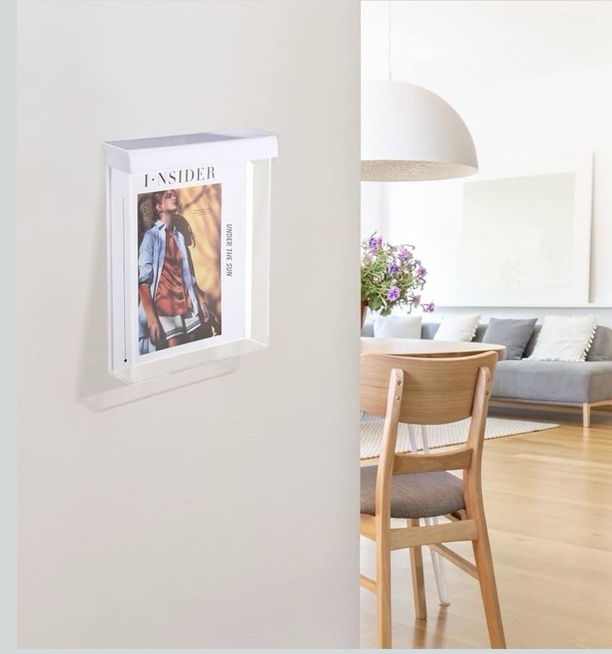 Thyle Outdoor Brochure Holder for Flyer Document Pamphlet Display(White)