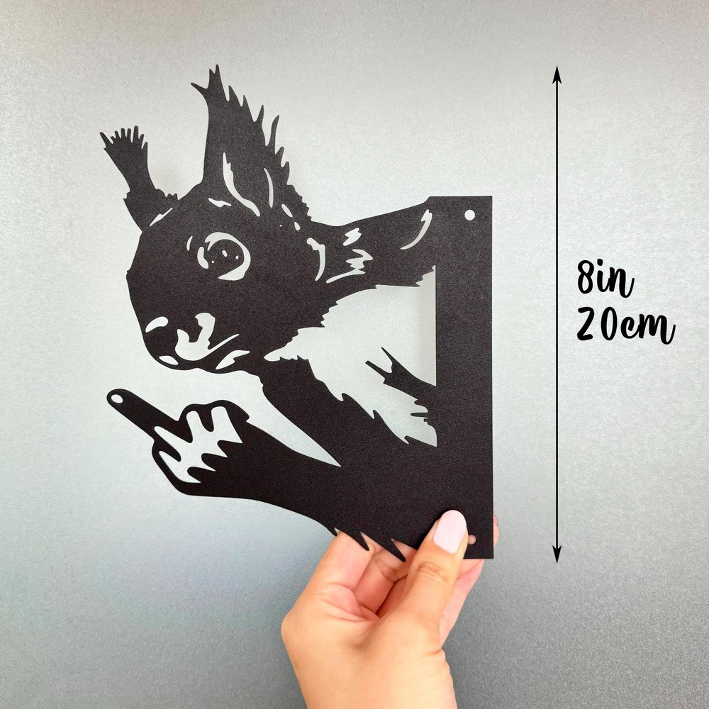 Middle Finger Squirrel,Squirrel Sign,Funny Squirrel Gift,Squirrel Lover Gift