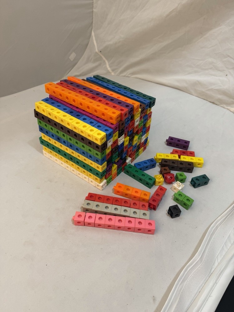 912 Manipulative Linking Style Blocks Learn Math Count Numbers STEM PLTW
