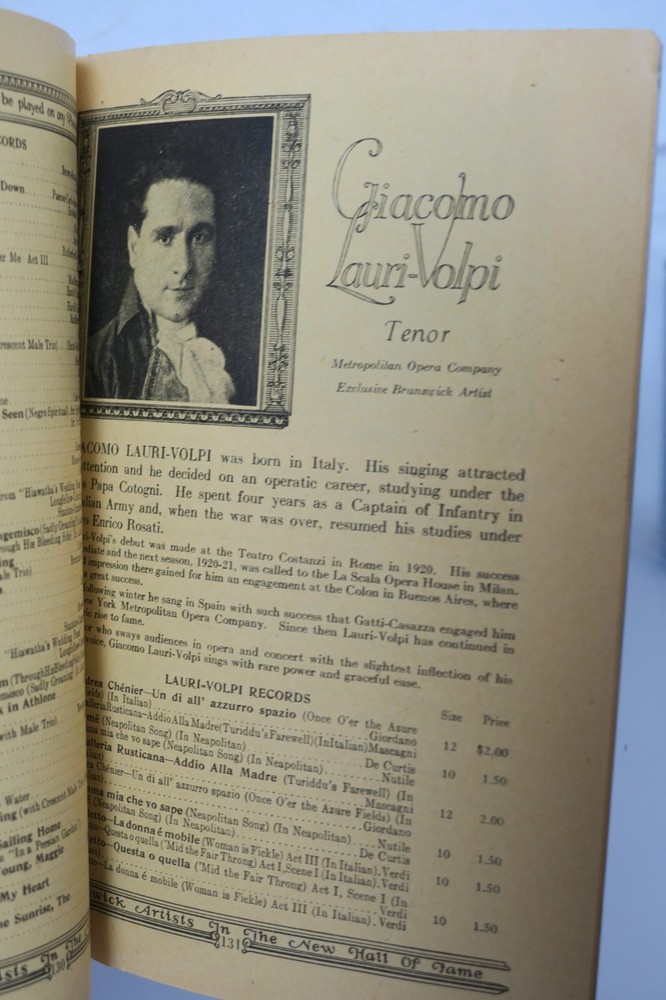 1924 Brunswick Records Catalog