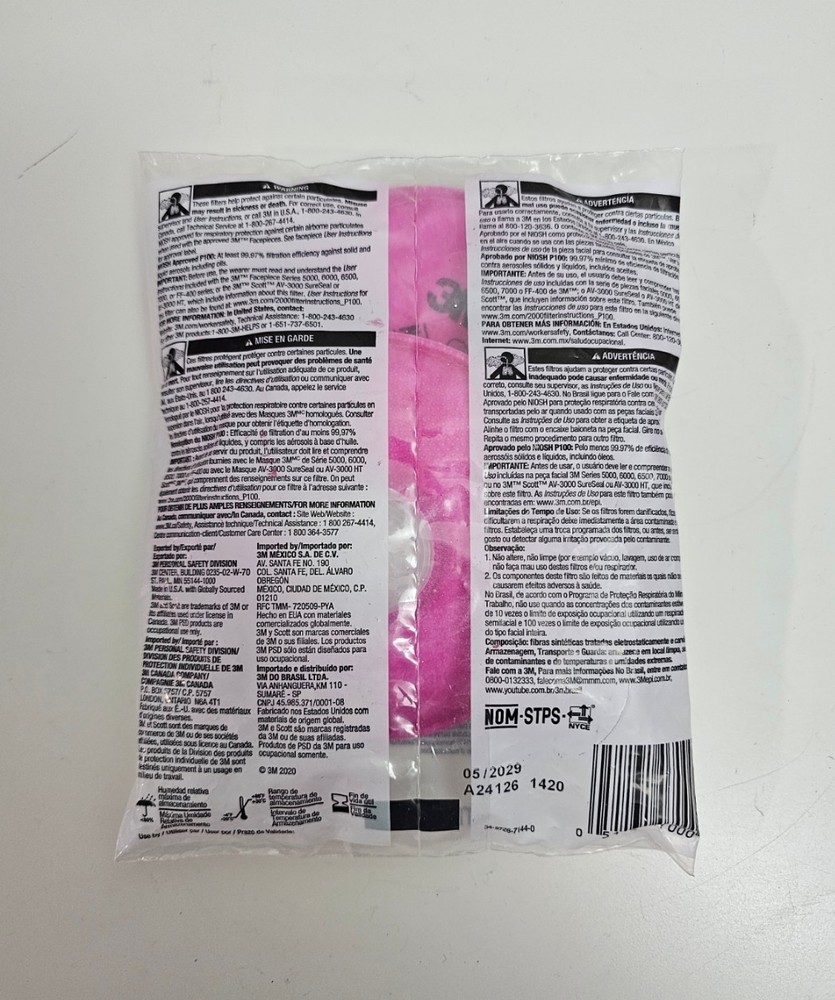 3M 2091 NIOSH P100 Particulate Filter - 2 Count