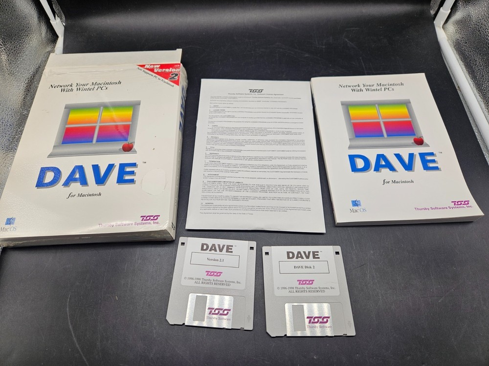 DAVE 2.0 Peer to Peer Between Mac OS  Vintage Software