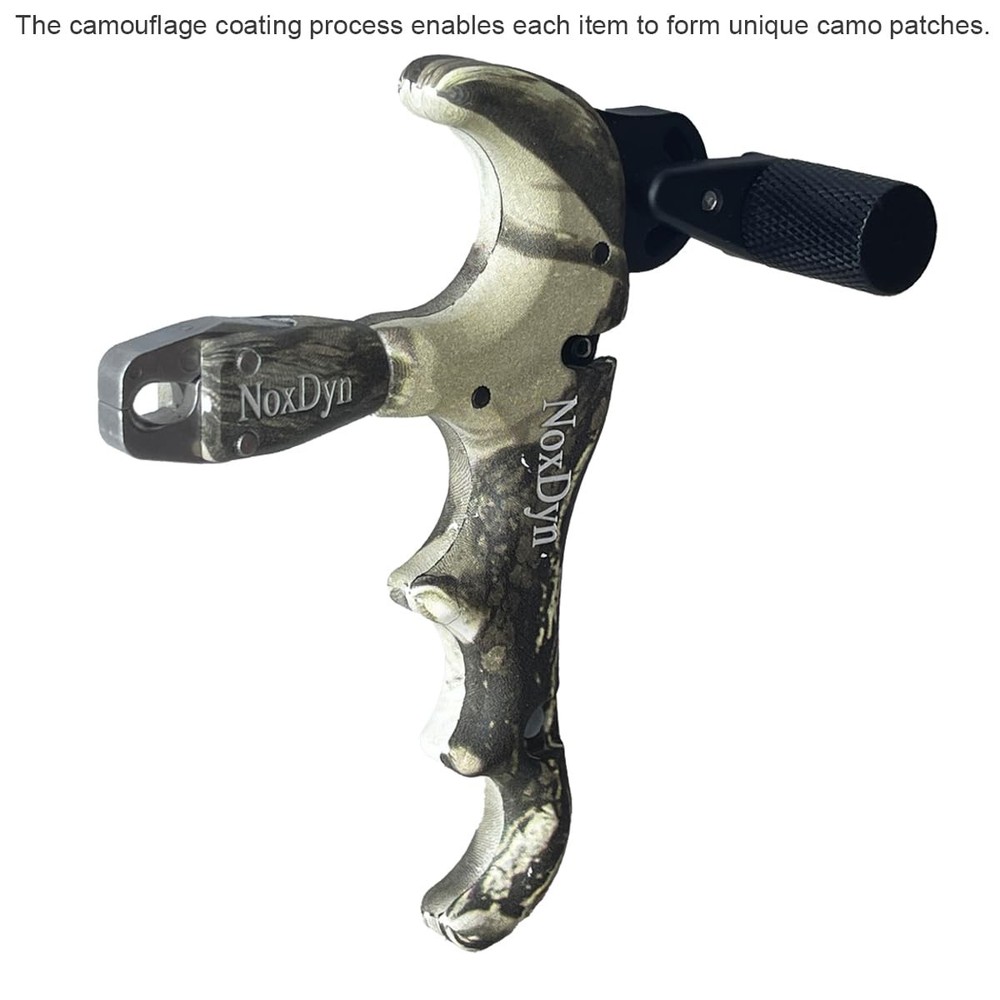 Camo Bow Release for Compound Bow, 4-Finger Archery Release 360° Rotatable Th...
