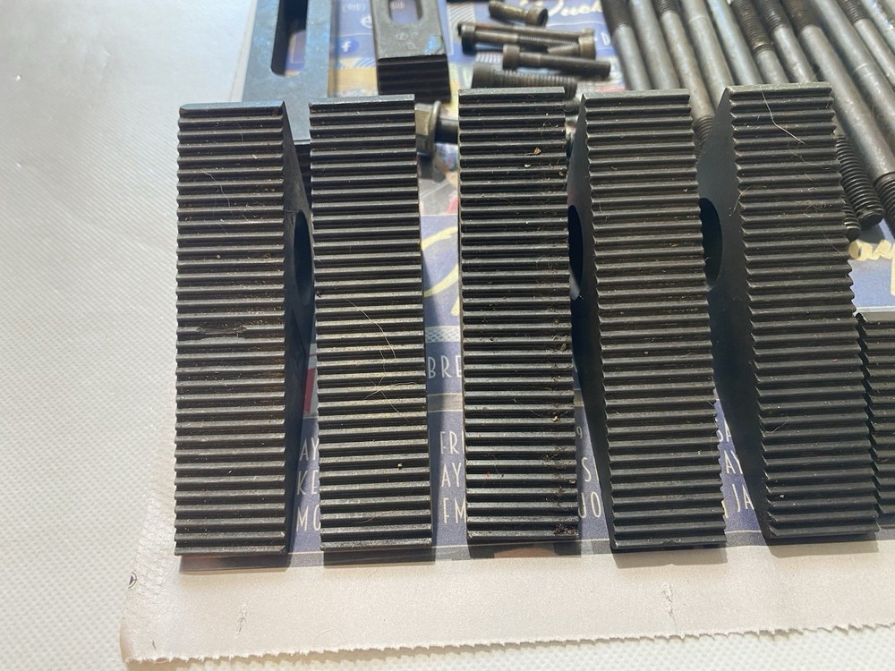 Steel Serrated Triangle Step Block Machinist Tools 5 Sizes + 14 Double End Studs