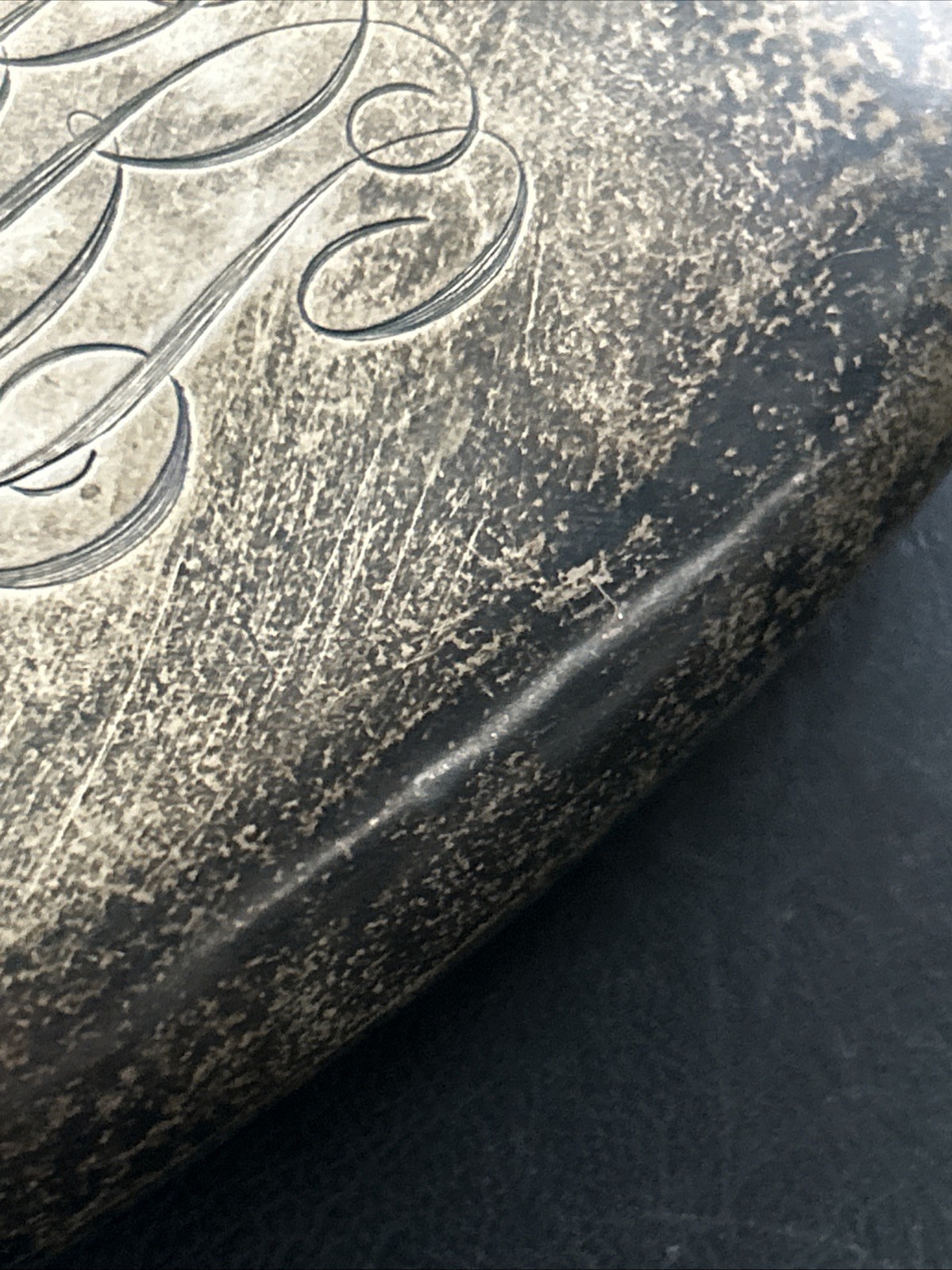 Antique Art Nouveau Unger Brothers Sterling Silver Flask Smoking Lady Read!