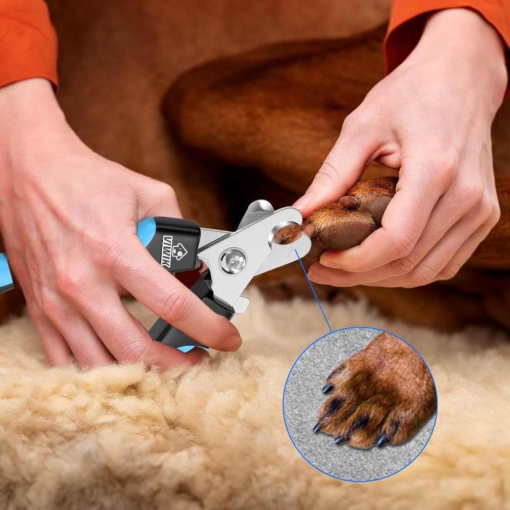 Lightweight Dog Nail Clippers with Quick Sensor & Easy Storage - Perfect Gift!