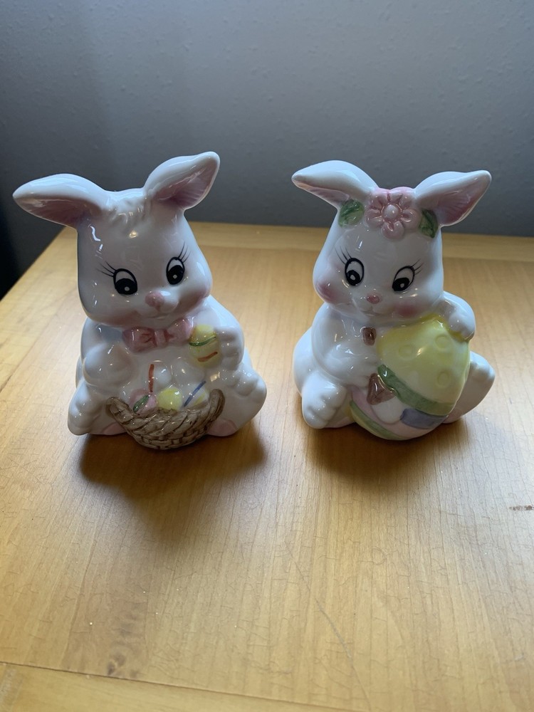 cute easter bunny figurines