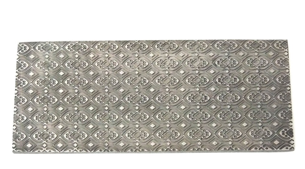 Pattern Texture Plate for Press or Rolling Mill 6 x 2.5 Inch, #46