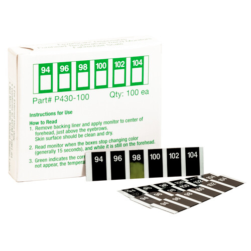 *100-Pieces* FeverScan Disposable Forehead Temperature Thermometer P430